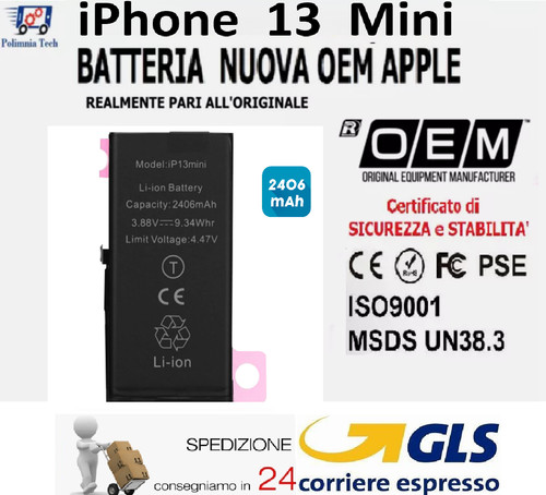 Batteria apple iphone - 13, mini